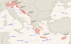 Mappa Venezia Extinguished Countries