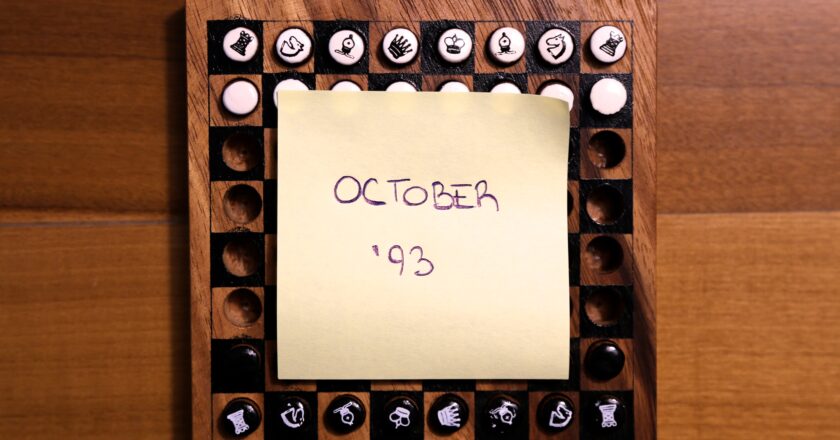 October ’93. Under pressure